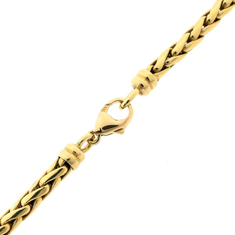 Image 6 of Gold foxtail link necklace