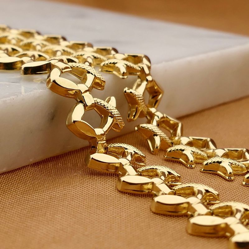 Image 2 of Gold Fantasy Link Necklace