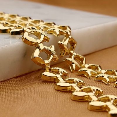 Gold Fantasy Link Necklace Image 2 of Gold Fantasy Link Necklace