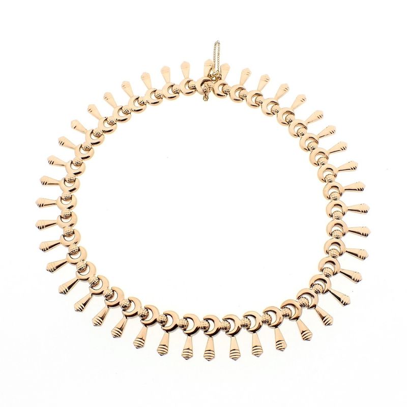 Image 1 of Gold Cleopatra link necklace