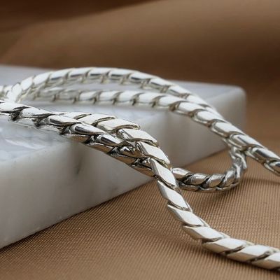 Image 2 of Silver Fox Tail Link Chain