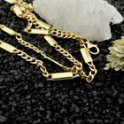 Image 2 of Gold gourmet link chain with closed bars