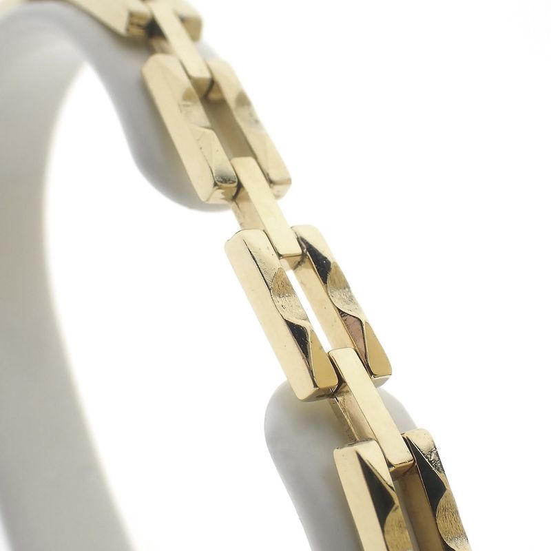 Image 6 of Gold Bismarck link bracelet