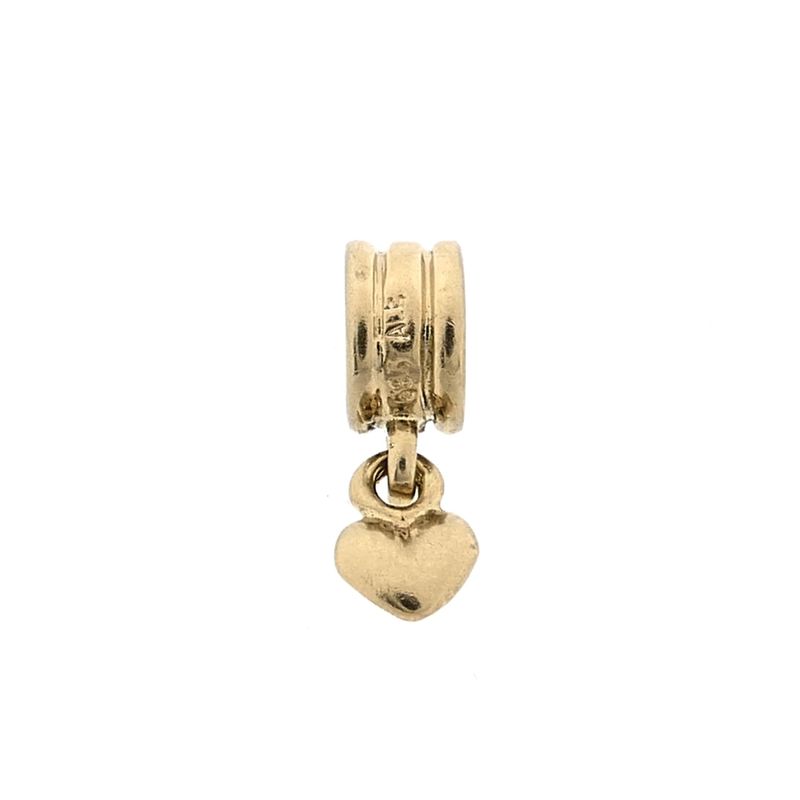Image 1 of Pandora Charm; Gold; Dangling Heart