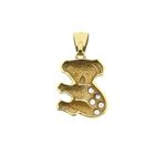 Image 5 of Gold pendant of a koala with enamel and zirconia