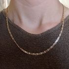 Image 4 of Gold Figaro link chain | 51 cm