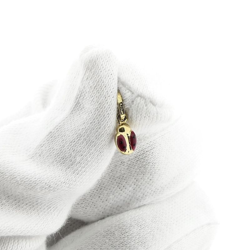 Image 2 of 18 carat gold pendant of a ladybug