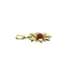 Image 4 of Gold pendant with blood coral