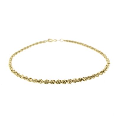 Image 1 of Gold twisted link bracelet | 19 cm
