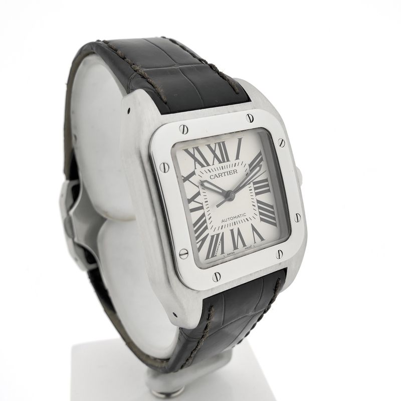 Image 3 of Cartier Santos 100 'Medium' Automatic 2878; Unisex watch