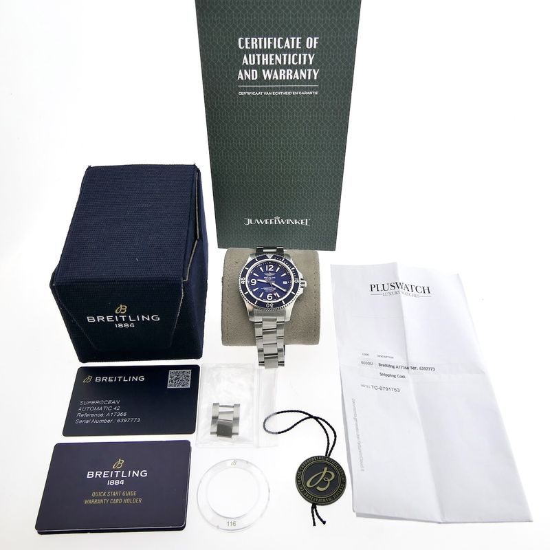 Image 4 of Breitling Superocean Automatic 42 A17366; Men's diving watch