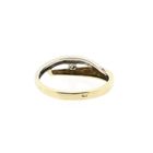 Afbeelding 4 van Bicolor gouden ring met diamant; 0,03 ct. 