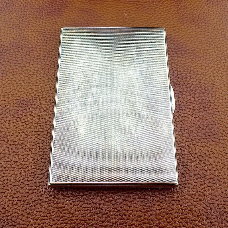 Image 3 of Silver cigarette case; Vintage