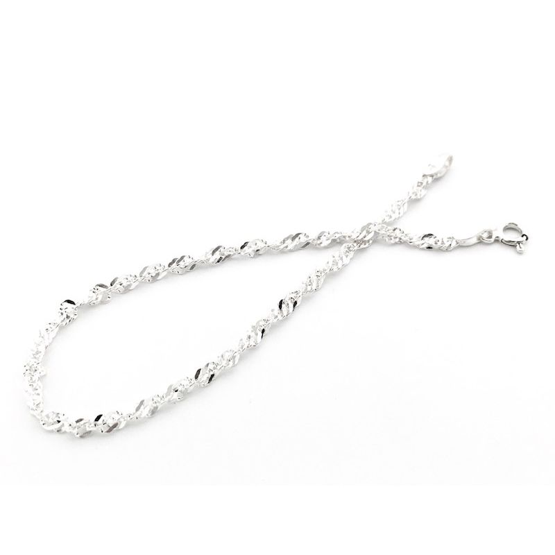 Image 5 of Silver bracelet with spiral link | 19.5 cm