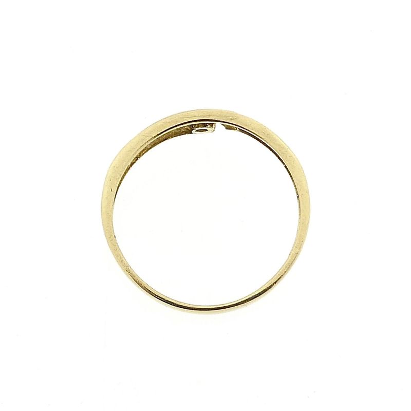 Image 5 of Gold Ring with Zirconia; 14 Carat; Size 18.25