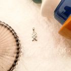 Image 7 of Silver abstract pendant of mini mouse with zirconia