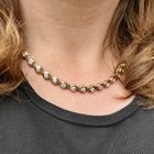 Image 10 of Two-tone gold tennis necklace with diamonds