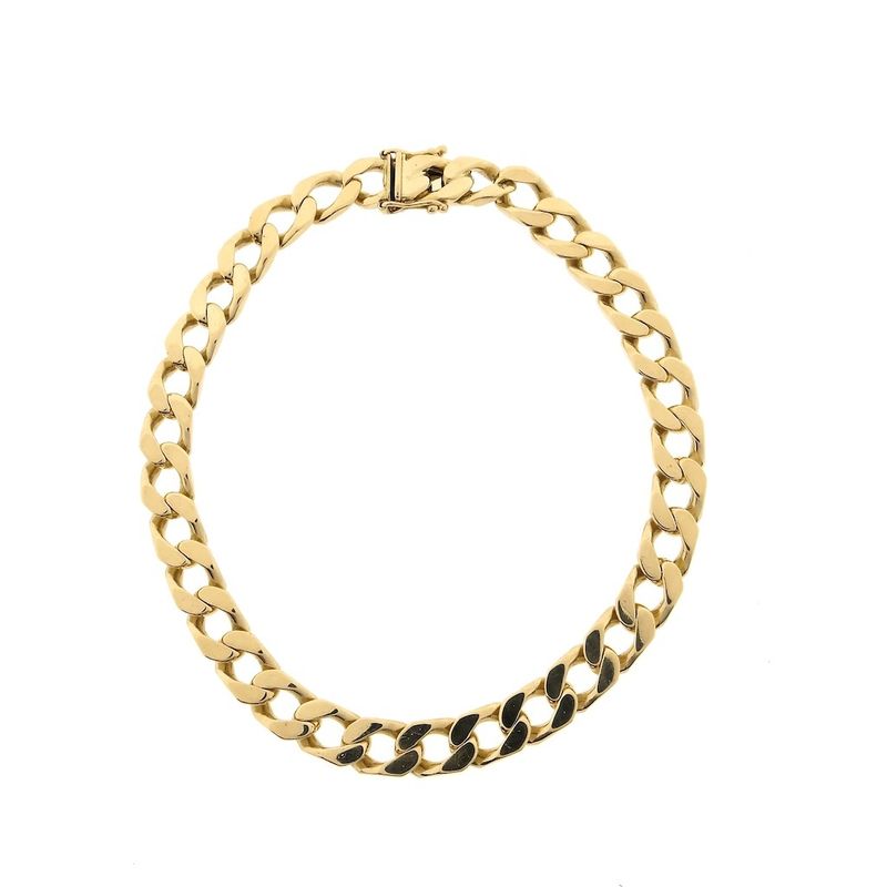 Image 3 of Solid gold gourmet link bracelet | 23.5 cm