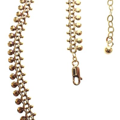 Image 2 of Gold women's necklace; Vintage | 48-42 cm