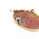 Image 8 of Vintage gold brooch/pendant with cameo