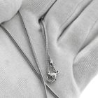 Image 7 of White gold snake link chain; 43 cm