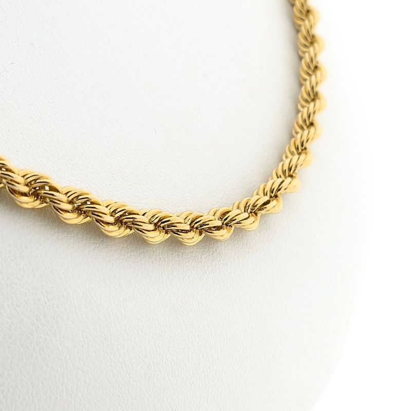 Image 3 of Twisted Gold Link Necklace