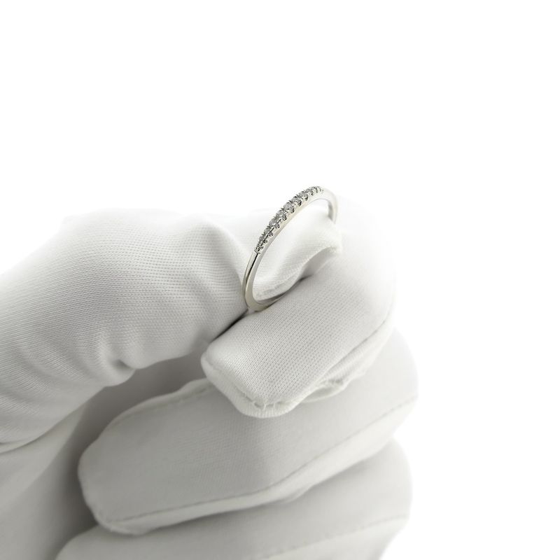 Image 7 of White gold ring/sliding ring with diamond | 0.07 ct.