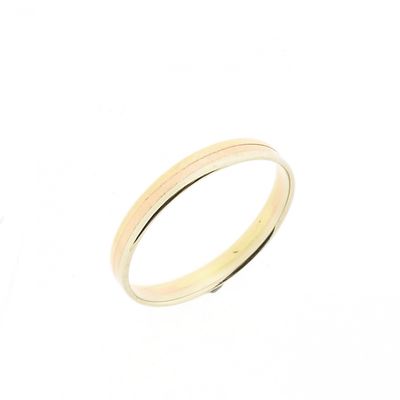 Afbeelding 1 van Tricolor gouden ring