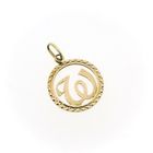Image 6 of Rose gold pendant; Letter W