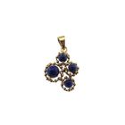 Image 1 of 18 carat gold pendant with lapis lazuli