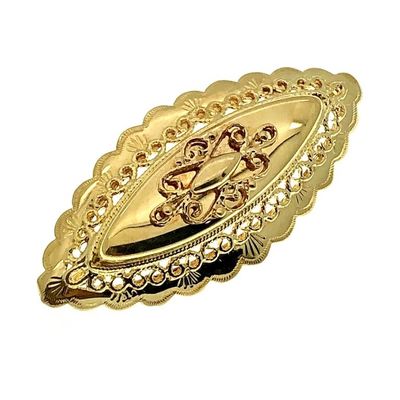 Image 2 of Antique gold oval brooch