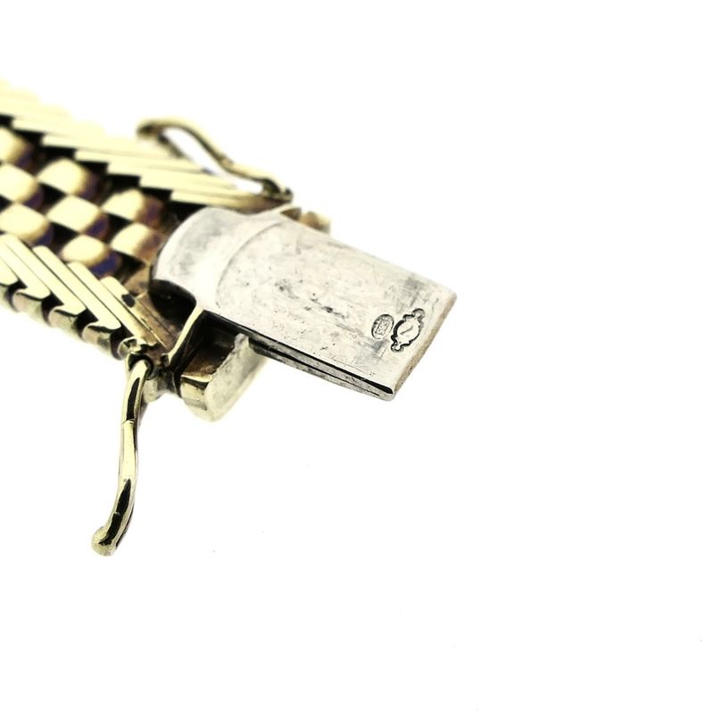 Image 4 of Gold bracelet with diamond; 0.27 ct. | 19 cm