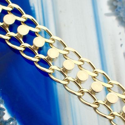 Vintage gold fantasy link bracelet Image 2 of Vintage gold fantasy link bracelet