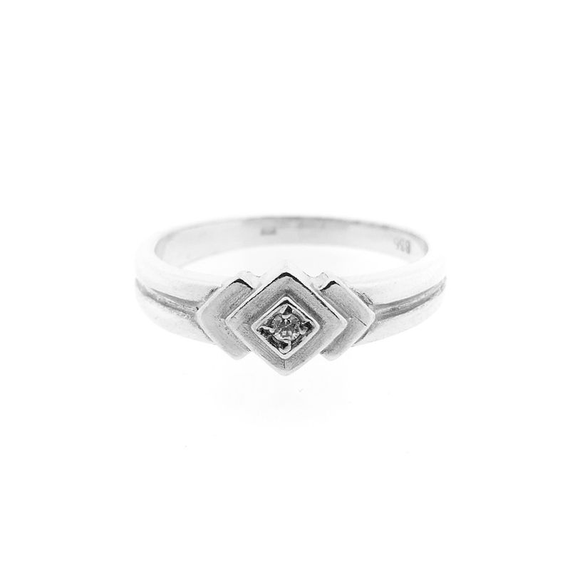 Image 3 of Silver ladies ring with zirconia