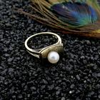 Image 2 of Vintage gold ring with pearl.