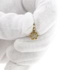 Image 11 of Gold minimalist pendant with diamond; 0.01 ct.