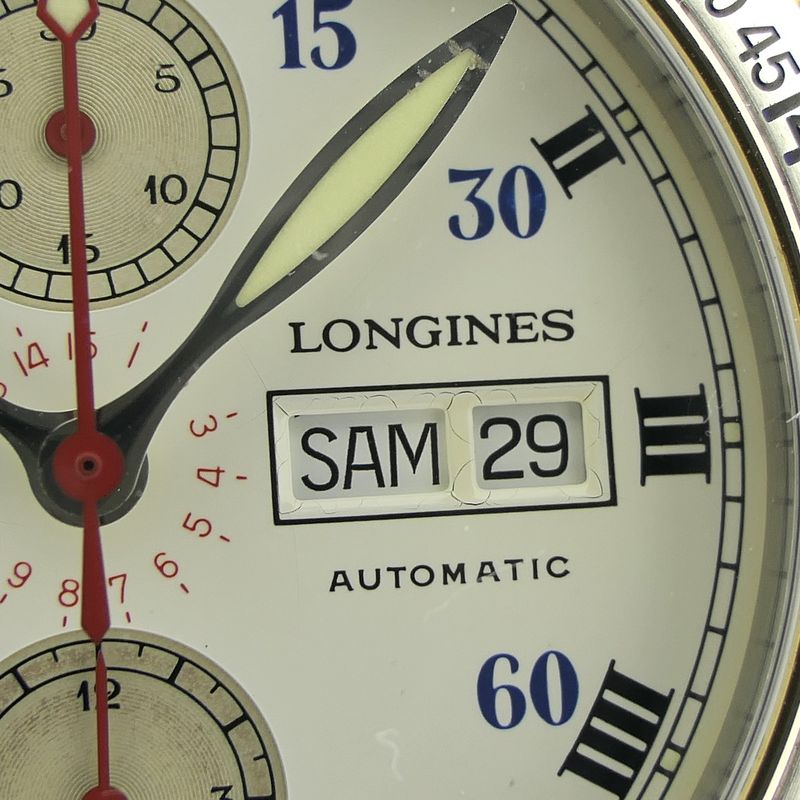 Image 5 of Longines Lindbergh Hour Angle L2.618.5 Automatic Chronograph Watch