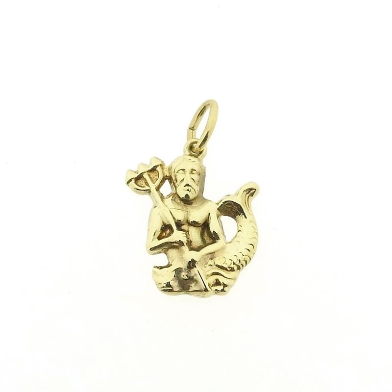 Image 1 of Gold pendant; Neptune