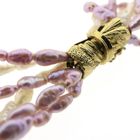 Image 5 of Pearl (baroque) necklace with gold decorative clasp | 52 cm