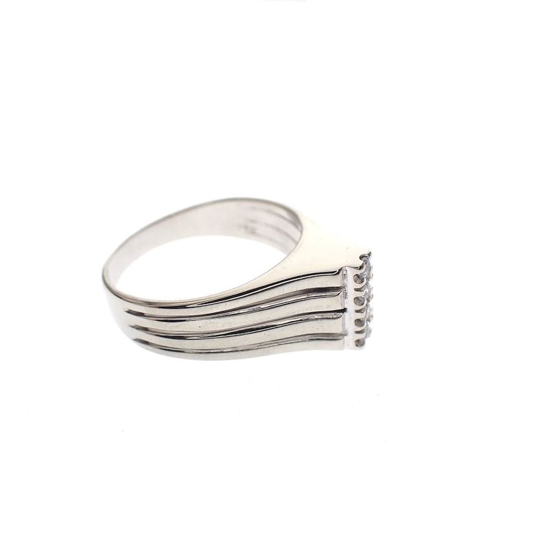 Image 4 of White gold ring with zirconia