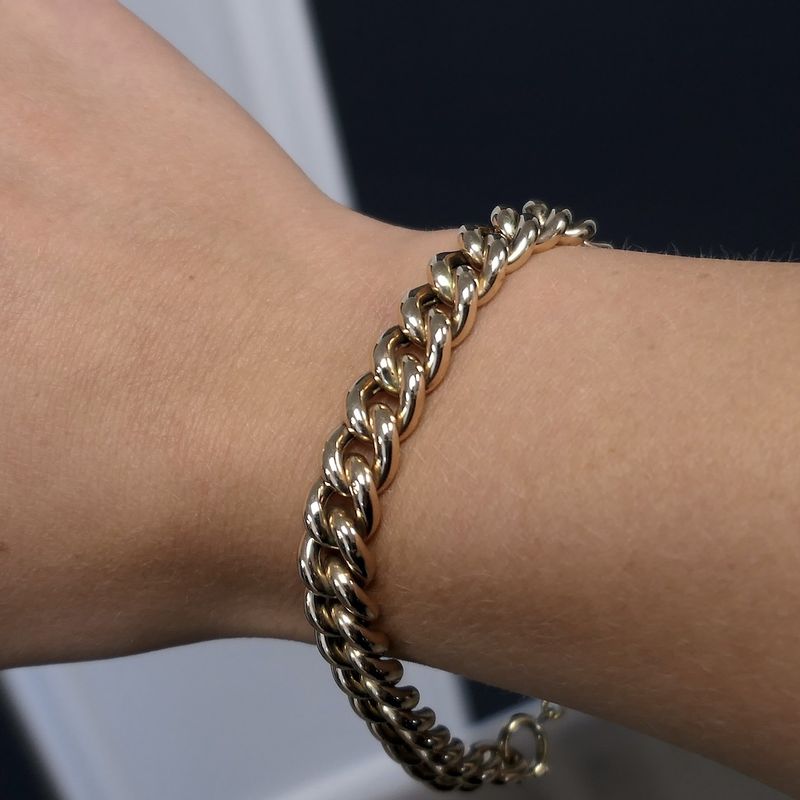 Image 7 of Rose gold gourmet link bracelet