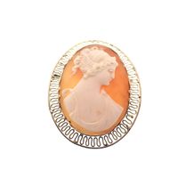 Antique gold brooch/pendant with cameo