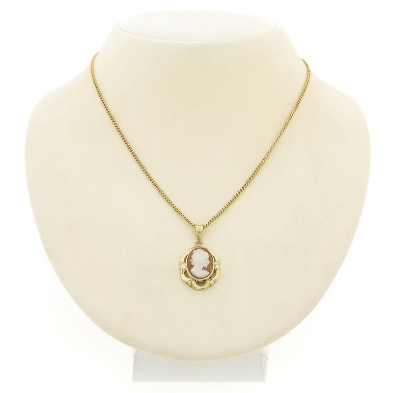 Image 3 of Gold pendant with cameo | Vintage/antique