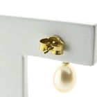 Image 5 of Gold stud earrings with pearl