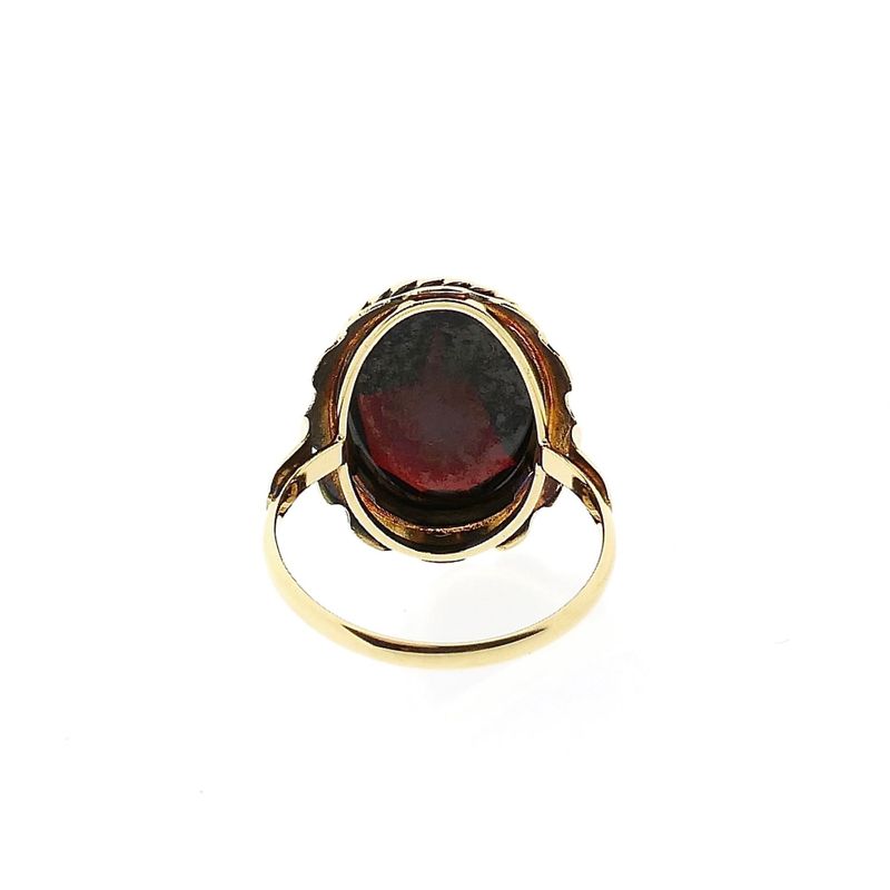 Image 4 of Vintage Gold Ring with Garnet