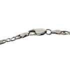 Image 5 of Silver men's bracelet with closed Figaro links | 20.5 cm