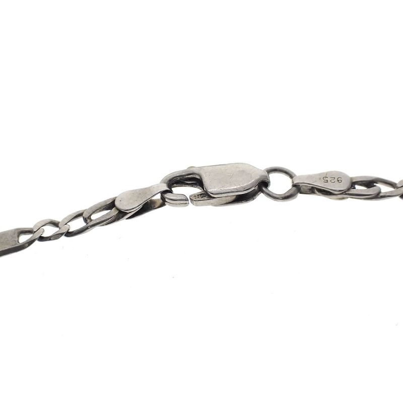 Image 5 of Silver men's bracelet with closed Figaro links | 20.5 cm