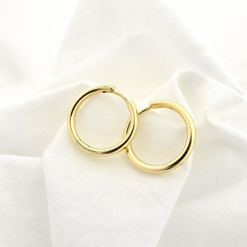 Image 6 of Gold earrings Ø 19.7 mm