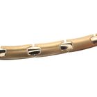 Image 2 of Two-tone gold matte fantasy link necklace