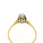Image 3 of Gold solitaire ring with diamond 0.17 ct.